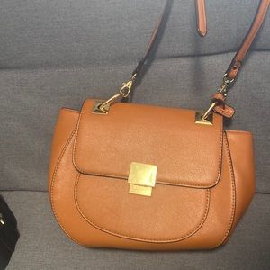 Aldo Tan Cross body bag with gold hardware